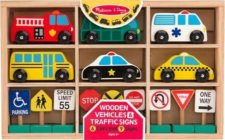 Wooden Vehicles & Traffic Signs - Meyer's Market