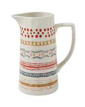 Striped Stoneware Pitcher - Meyer's Market