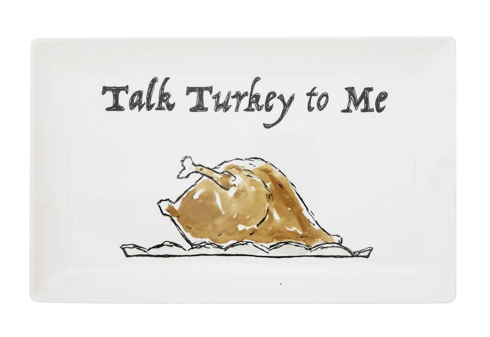 Talk Turkey To Me Stoneware Platter - Meyer's Market