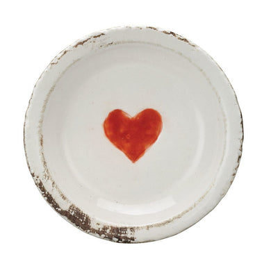 Decorative Terra Cotta Plate With Heart - Meyer's Market