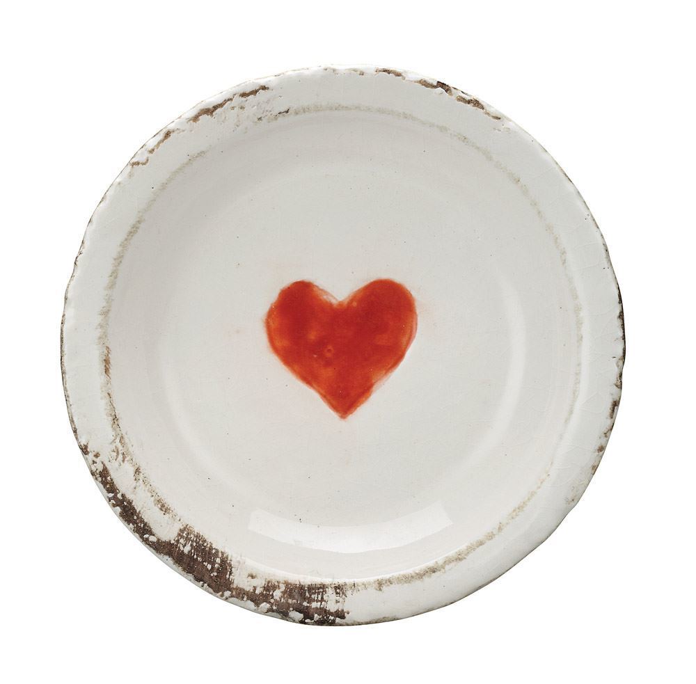 Decorative Terra Cotta Plate With Heart - Meyer's Market