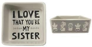 Trinket Tray - I Love That You're My Sister - Meyer's Market
