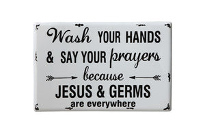Jesus And Germs Sign - Meyer's Market