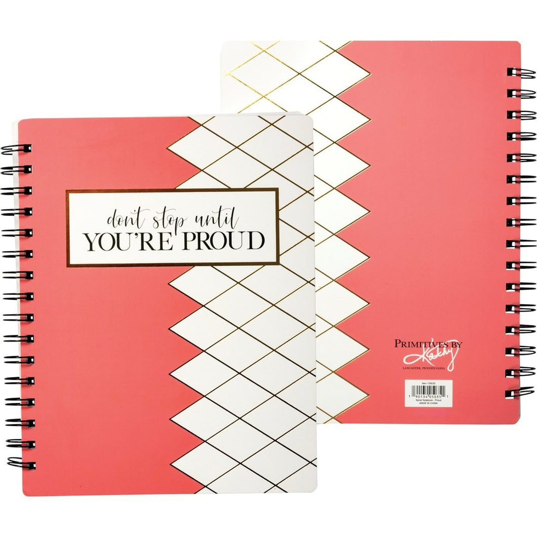 Don't Stop Until You're Proud Spiral Notebook - Meyer's Market