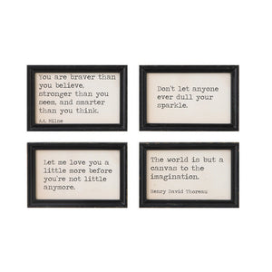 Typewritten Quotes Wall Decor - Meyer's Market