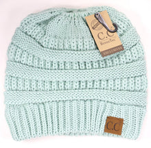 C.C Solid Messy Bun Beanie - Meyer's Market