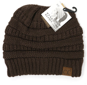 C.C Solid Messy Bun Beanie - Meyer's Market