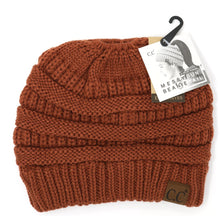 C.C Solid Messy Bun Beanie - Meyer's Market