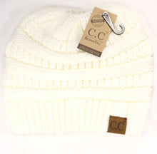 C.C Solid Messy Bun Beanie - Meyer's Market