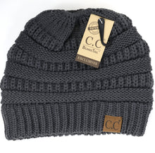 C.C Solid Messy Bun Beanie - Meyer's Market