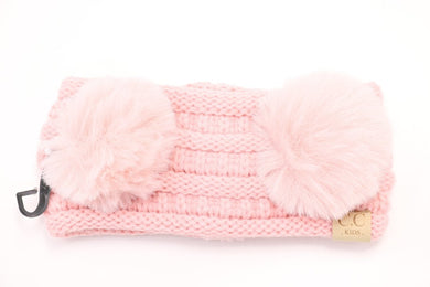 C.C.  Kids Faux Fur Double Pom-Pom Head Wrap - Meyer's Market