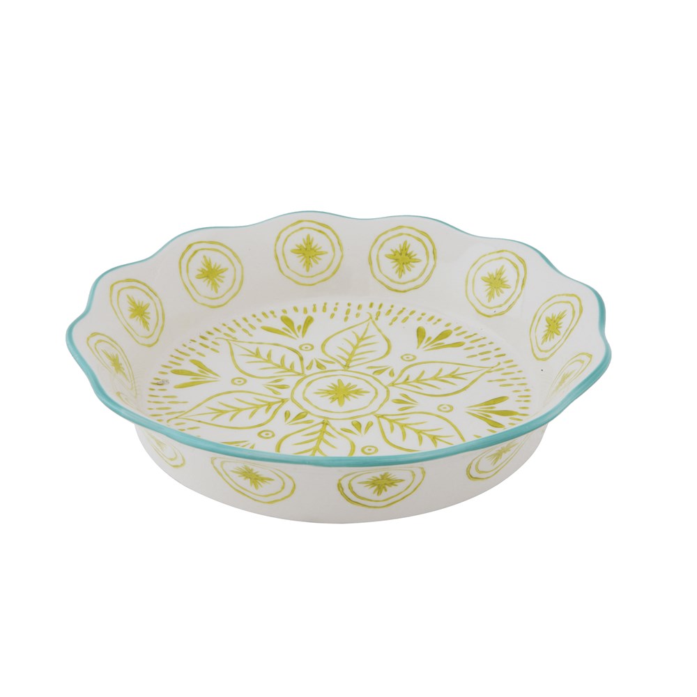 Green and Aqua Pie Plate - Meyer's Market