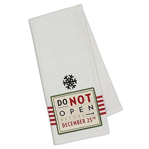 Do Not Open... Embellished Dishtowel - Meyer's Market