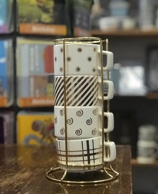 Gold Streaked Mugs - Meyer's Market